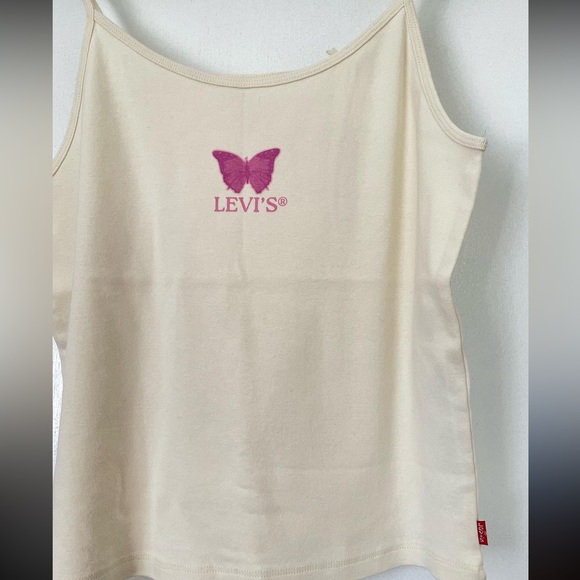 Levi's white butterfly tank top - Picture 2 of 4